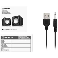 Акустична система REAL-EL S-10 USB Black (EL121100020) - 9