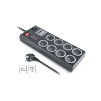 Мережевий фільтр живлення REAL-EL RS-8F USB CHARGE 3m, black (EL122300004) - 6