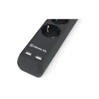 Мережевий фільтр живлення REAL-EL REAL-EL RS-6 PROTECT USB, 5m, black (EL122300018) - 3
