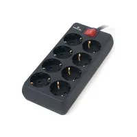 Мережевий фільтр живлення REAL-EL RS-8 Protect 5m, black (EL122300024) - 2