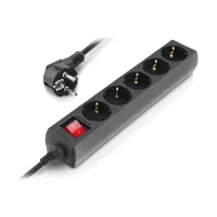 Мережевий фільтр живлення REAL-EL RS-Protect M 5m, black (EL122300030) - 5