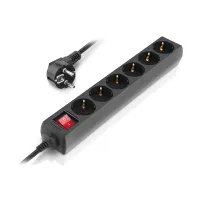 Мережевий фільтр живлення REAL-EL RS-6 Protect M 1.8m, black (EL122300032) - 6