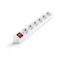 Мережевий фільтр живлення REAL-EL RS-6 Protect M 3m, white (EL122300033) - 3