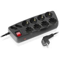 Мережевий фільтр живлення REAL-EL REAL-EL RS-10 Protect, 1.8m, black (EL122300038) - 5