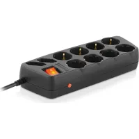 Мережевий фільтр живлення REAL-EL REAL-EL RS-10 Protect, 1.8m, black (EL122300038) - 6