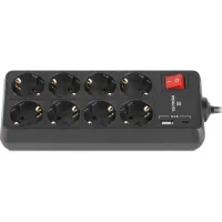 Мережевий фільтр живлення REAL-EL RS-PROTECT 805 1.8m, black (EL122300042) - 5