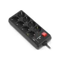 Мережевий фільтр живлення REAL-EL RS-PROTECT 805 1.8m, black (EL122300042) - 8