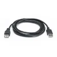 Дата кабель USB 2.0 AM/AF 2.0m Pro black REAL-EL (EL123500028) - 2