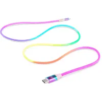 Дата кабель USB-C to Lightning 1.0m MFI Rainbow REAL-EL (EL123500054) - 2