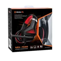 Наушники REAL-EL GDX-7600 Black/Red (EL124100028) - Изображение 8