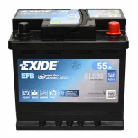Акумулятор автомобільний EXIDE START-STOP EFB 55A (EL550) - Зображення 2