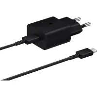 Зарядний пристрій Samsung USB-С 15W Black + Cable USB-C 1m (EP-T1510XBEGEU) - 1