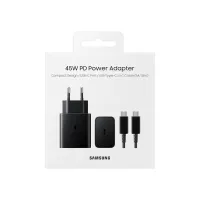Зарядний пристрій Samsung 45W Compact Power Adapter (w C to C Cable) Black (EP-T4511XBEGEU) - 5