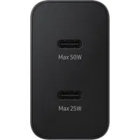 Зарядний пристрій Samsung 50W 2xUSB-С + cableUSB-C to USB-C 1.8m black (EP-T5020XBEGEU) - 3