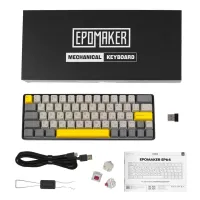 Клавіатура Epomaker EP64 60 Mulan Switch Hot-Swap RGB Wireless/Bluetooth/USB UA Black (EP64-B-M) - 12