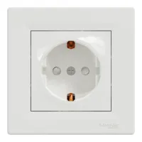 Розетка Schneider Electric ASFORA зі штор. біла (EPH2900221) - 1
