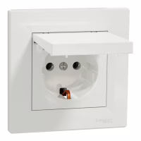 Розетка Schneider Electric ASFORA з кришкою, біла (EPH3100121) - Image 2