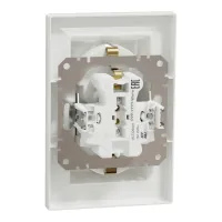 Розетка Schneider Electric ASFORA із заземленням подвійна біла 16А (EPH9900121) - 7