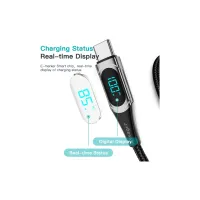 Дата кабель USB-C to USB-C 2.0m 100W Digital Display black Essager (ES-XCTT1-YDA01) - 7