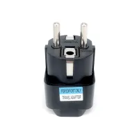 Перехідник US/UK/AU to EU Dynamode (EU Adapter black) - 2
