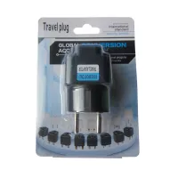 Перехідник US/UK/AU to EU Dynamode (EU Adapter black) - 5