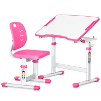 Парта зі стільцем Evo-kids Pink (Evo-07 Ergo PN) - 1