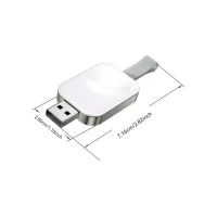 Зарядний пристрій Essager Wireless charger for smart watch USB white (EWXA-YB02-Z) - Зображення 2