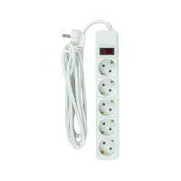 Мережевий фільтр живлення PowerPlant 3м, 5 розеток, євро, 100% мідь (JY-1056/3B) (EX610570) - 2