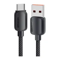 Дата кабель USB 2.0 AM to USB-C 2.0m 100W black Essager (EXC7A-WLA01-P) - 1