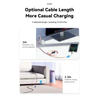 Дата кабель USB 2.0 AM to USB-C 3.0m 100W black Essager (EXC7A-WLC01-P) - 8