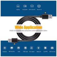 Дата кабель USB 3.0 AM/AM 2.0m 5Gbps black Essager (EXCAA-YTD01) - Image 6