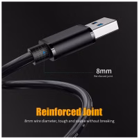 Дата кабель USB 3.0 AM/AM 2.0m 5Gbps black Essager (EXCAA-YTD01) - Image 8