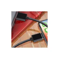 Дата кабель USB 2.0 AM to Micro 5P 1.0m Magnetic black Essager (EXCCXM-ML01) - 4