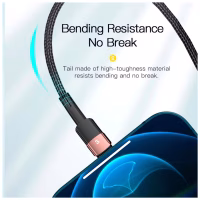 Дата кабель USB 2.0 AM to Lightning 2.0m 2.4A black Essager (EXCL-XCA01) - Image 7