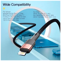 Дата кабель USB 2.0 AM to Lightning 2.0m 2.4A black Essager (EXCL-XCA01) - Image 8