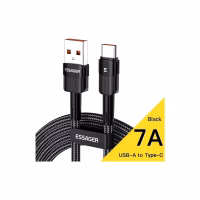 Дата кабель USB 2.0 AM to USB-C 2.0m 7A black Essager (EXCT-XCA01) - Image 1