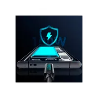 Дата кабель USB 2.0 AM to USB-C 1.0m 7A LED black Essager (EXCT-XY01-P) - 6