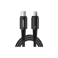 Дата кабель USB-C to Lightning 2.0m 20W black Essager (EXCTL-CGA01) - 1