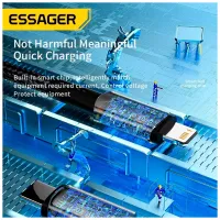 Дата кабель USB-C to Lightning 0.5m 20W black Essager (EXCTL-CGB01) - Изображение 7