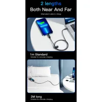 Дата кабель USB-C to Lightning 1.0m 29W LED black Essager (EXCTL-XY01-P) - Зображення 12