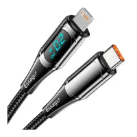 Дата кабель USB-C to Lightning 2.0m 20W Digital Display black Essager (EXCTL-YDA01) - Изображение 3