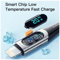 Дата кабель USB-C to Lightning 2.0m 20W Digital Display blue Essager (EXCTL-YDA03) - Зображення 5