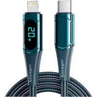 Дата кабель USB-C to Lightning 2.0m 20W Digital Display blue Essager (EXCTL-YDA03) - Зображення 1