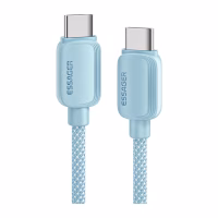 Дата кабель USB-C to USB-C 2.0m 100W blue Essager (EXCTT1-WLA03-P) - Image 1
