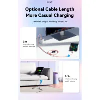 Дата кабель USB-C to USB-C 3.0m 100W black Essager (EXCTT1-WLC01-P) - 9