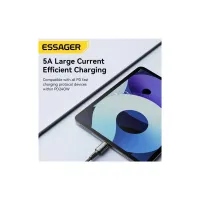 Дата кабель USB-C to USB-C 1.0m 240W Essager (EXCTT3-CG0G-P) - 6