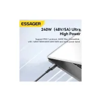 Дата кабель USB-C to USB-C 2.0m 240W Essager (EXCTT3-CGA0G-P) - 8