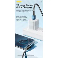 Дата кабель USB 2.0 AM to USB-C 2.0m 100W blue Essager (EXCWT7A-CGA03-P) - 3