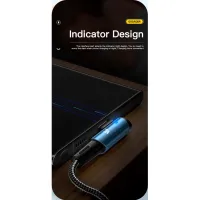 Дата кабель USB 2.0 AM to USB-C 2.0m 100W blue Essager (EXCWT7A-CGA03-P) - 5