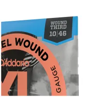 Струни для гітари D'Addario XL Nickel Wound 3rd Regular Light (10-46) (EXL110W) - Зображення 4